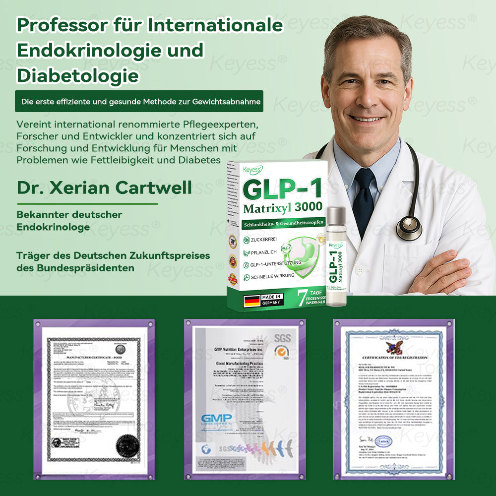 【Letzter Tag der Aktion – 80 % RABATT】 𝗞𝗲𝘆𝗲𝘀𝘀® 𝗚𝗟𝗣-𝟭 & 𝗠𝗮𝘁𝗿𝗶𝘅𝘆𝗹 𝟯𝟬𝟬𝟬 𝗦𝗰𝗵𝗹𝗮𝗻𝗸𝗵𝗲𝗶𝘁𝘀- & 𝗚𝗲𝘀𝘂𝗻𝗱𝗵𝗲𝗶𝘁𝘀-𝗧𝗿𝗼𝗽𝗳𝗲𝗻