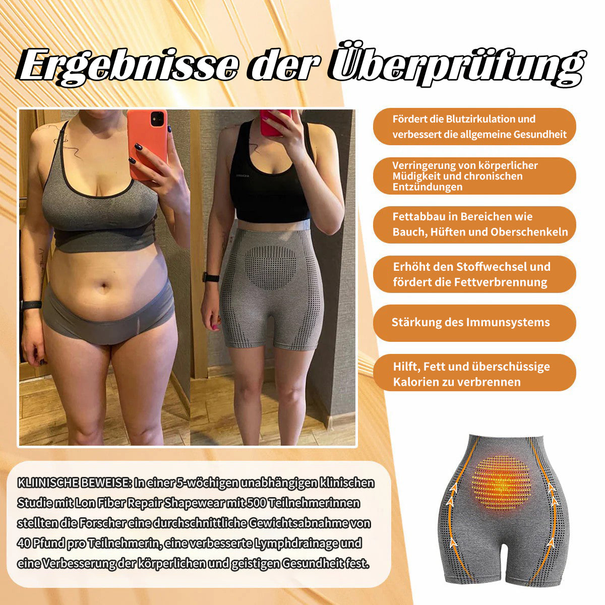 【Offizieller Markenstore】💥 Figurformende Detox-Shorts mit Mikrovibrations-Massagemodul ⏰ Zeitlich begrenzter Rabatt Letzte 30 Minuten