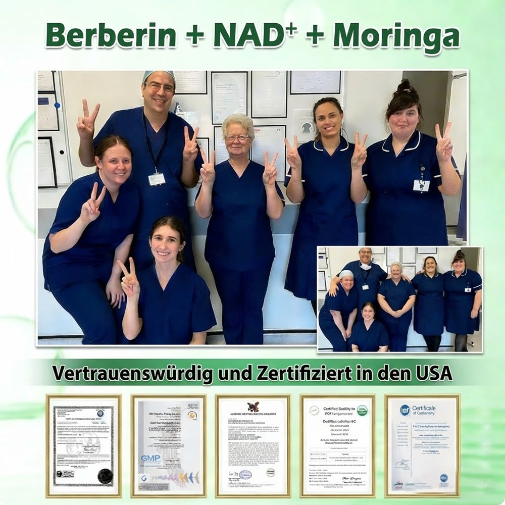 Offizieller Shop | 🩹🔬 GLORDENDA® Moringa Berberinex NAD+ 10-in-1 Nano-Mikronadel-Patch (Nur einmal täglich, sichtbare Veränderungen in 7 Tagen) ✅ Für Übergewicht, lockere Haut, Diabetes, Schlafapnoe, Gelenkprobleme und mehr