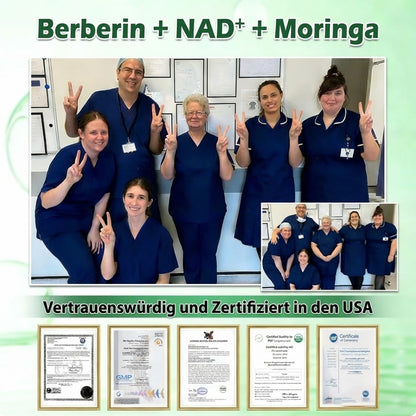 Offizieller Shop | 🩹🔬 GLORDENDA® Moringa Berberinex NAD+ 10-in-1 Nano-Mikronadel-Patch (Nur einmal täglich, sichtbare Veränderungen in 7 Tagen) ✅ Für Übergewicht, lockere Haut, Diabetes, Schlafapnoe, Gelenkprobleme und mehr