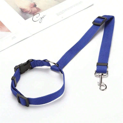1pc Multifunctional Pet Car Seat Belt And Safety Harness, Safe Travel, Adjustable Dog Seat Belt Collar Pet Accessories